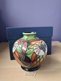 Moorcroft Ozzy Limited Edition Vase Shape 41/4 Signed Nicola Slaney 2010