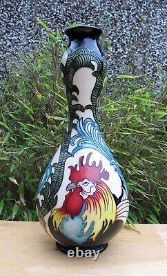 Moorcroft Rooster vase shape 70/11 Limited Edition 36/50 First Quality RRP £640