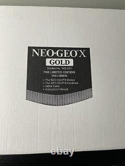 -NEO GEO X GOLD LIMITED EDITION-Near Mint Condition- CIB- RARE UK RELEASE