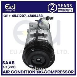 New Air Conditioning Compressor For Saab 9-5 Ys3e Series 1997-2009 12758380