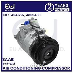 New Air Conditioning Compressor For Saab 9-5 Ys3e Series 1997-2009 12758380