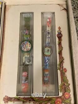 New ConditionNUMBERED TO 999'93 Swatch ONCE UPON A TIME GG123 Watch Set RARE