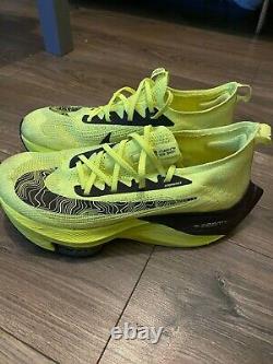 Nike ZoomX Alphafly Next% UK Size 8.5 V. Good Condition 63km(39m) run in them
