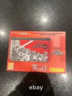 Nintendo 3DS XL Smash Bros Limited Edition Boxed Excellent Condition CIB PAL