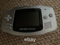 Nintendo Gameboy Advance Limited Edition Platinum Boxed Good Condition