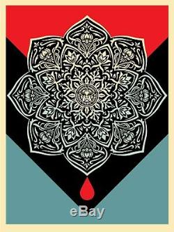 Obey Blood & Oil Mandala print set by Shepard Fairey s/# Mint Condition