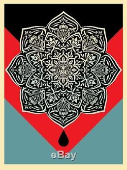 Obey Blood & Oil Mandala print set by Shepard Fairey s/# Mint Condition