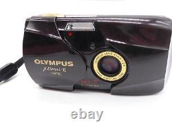 Olympus µ mju II Limited Edition gold ringed version mint condition film +case