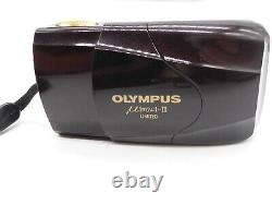 Olympus µ mju II Limited Edition gold ringed version mint condition film +case