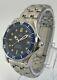 Omega Seamaster 25618000 Mid-size Watch Blue 36.25mm Excellent Condition