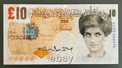 Original Banksy Di-Faced Tenner. Rare, signed and in Mint condition