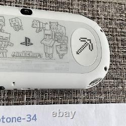 PS Vita Minecraft Limited Edition Good Condition console Glacier White SONY JP
