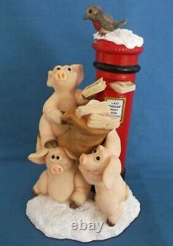 Piggin Christmas Post Pillar Box Limited Edition Handmade Boxed Mint Condition