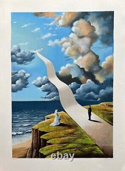 Rafal Olbinski SHAPE OF INTIMATE ILLUSION Hand Signed Limited Edition Serigraph