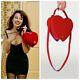 Rare Moschino Purse Circa 1990 Limited Edition Iconic Red Heart Mint Condition