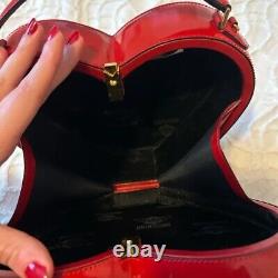 Rare Moschino Purse Circa 1990 Limited Edition Iconic Red Heart Mint Condition