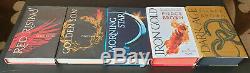 Red Rising Pierce Brown FULL Series SIGNED First Editions FINE Condition