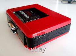 Red SONY WM-B12 WALKMAN RARE LIMITED EDITION + Headphones, VGC condition working