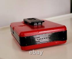 Red SONY WM-B12 WALKMAN RARE LIMITED EDITION + Headphones, VGC condition working