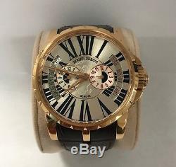 Roger Dubuis Excalibur Triple time zone Watch, mint condition, LIMITED EDITION