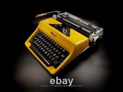 SALE! Limited Edition Olympia SM8 Yellow Typewriter, Vintage, Mint Condition