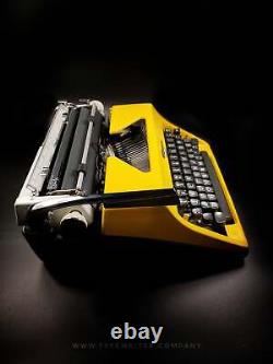 SALE! Limited Edition Olympia SM8 Yellow Typewriter, Vintage, Mint Condition