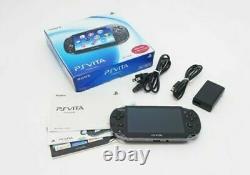 SONY PS Vita PCH-1000 / 1100 Black Model OLED Wi-Fi withBox in Near Mint Condition