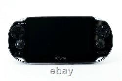 SONY PS Vita PCH-1000 / 1100 Black Model OLED Wi-Fi withBox in Near Mint Condition