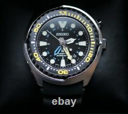 Seiko kinetic tuna 200m ISO diver GMT watch SUN021P1 excellent condition