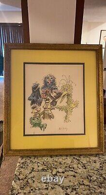 Sesame Street Art Dudley Sketch Limited Edition 241/250 Great Condition