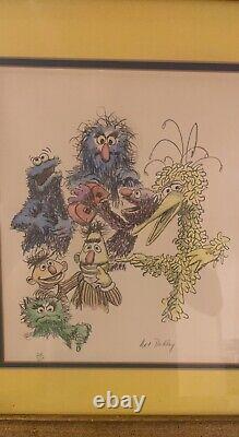 Sesame Street Art Dudley Sketch Limited Edition 241/250 Great Condition