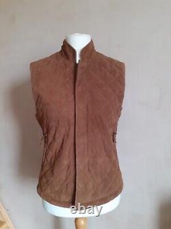 Shanghai Tang Quilted Leather Waistcoat 36 Limited Edition Excellent Condition