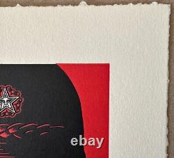 Shepard Fairey Mujer Fatale Letterpress? Print 10 X 13 Rare Mint Condition