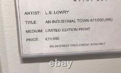 Signed Limited Edition Print An Industrial Town LS Lowry Great Condition