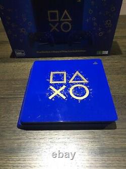 Sony PS4 Slim 500GB Days of Play Limited Edition Rare Excellent Condition