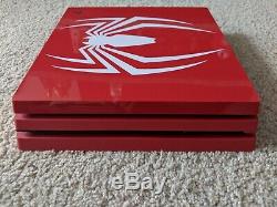 Spider-Man PS4 Pro Console Bundle 1TB LIMITED EDITION 4K + Extras MINT CONDITION