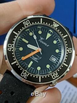 Squale 1521 Dive Watch 50 ATMOS Automatic, Complete Set & Great Shape