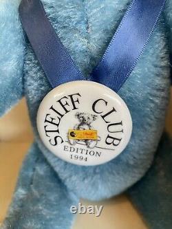 Steiff Club 1994/95 Teddy Bear Blue 32 cm Limited Edition Immaculate Condition