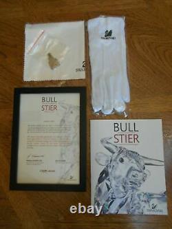 Swarovski Limited Edition Crystal Bull Mint Condition Complete With Stand