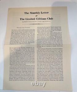 The Possessed, Limited Editions Club, Near Fine condition