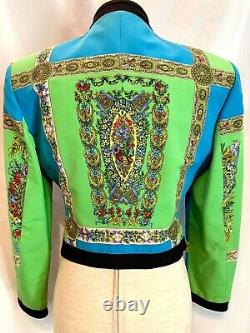 VERSACE Baroque 1990s Versus Vintage Jacket Bolero SPECTACULAR Great Condition