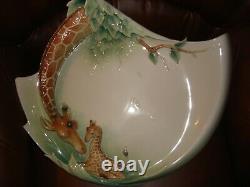 Very Rare-Limited Edition-Franz porcelain Endless Beauty-Giraffe Ornamental Tray