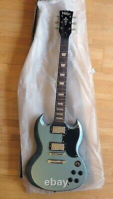 Vintage VS6 SG electric guitar Gibson shape Pelham blue special limited edition
