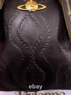 Vivienne Westwood Medium Black Leather Monaghan Bag Excellent Condition £580