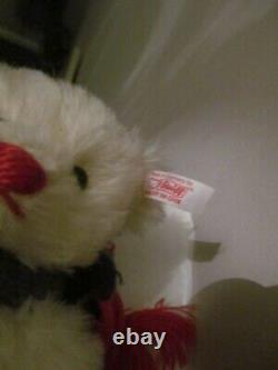 White Label Limited Edition Winter White Mohair Skiing Bear In Lovely Condition