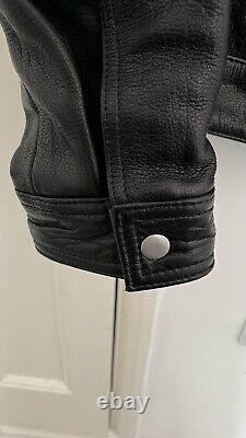 Zara Rhuigi 100% Leather Jacket Black Medium Limited Edition Excellent Condition