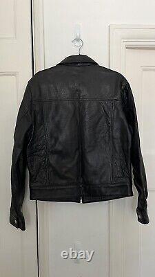 Zara Rhuigi 100% Leather Jacket Black Medium Limited Edition Excellent Condition