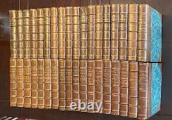 1893 1895 Ouvrages D'alexander Dumas 36 Volumes En Cuir Édition Limitée