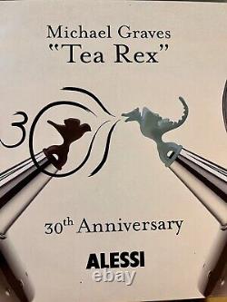 Alessi Tea Rex Kettle Blue Handle And Dragon-shape Whistle Edition Limitée Bnib