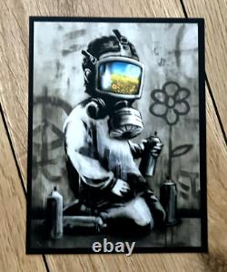 Autocollants Banksy, Carte postale et Lunettes 2D Édition Limitée 2010 en parfait état